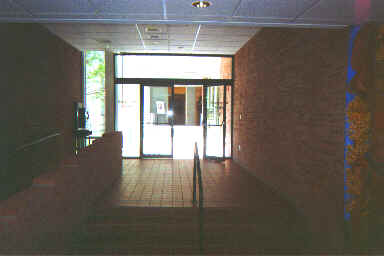 The main interior doors to the building.